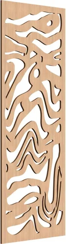 Vista 146 de 9 3/8"W x 24 3/8"H x 1/4"T Northfield Decorativos Paneles de Pared de Madera Calado, Abedul