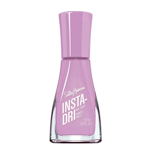 Vista 14 de Sally Hansen Insta-Dri Holo-Glow Esmalte de uñas de secado rápido, duración prolongada, brillo sin vetas Semi-opaco, con destellos 102 Lila