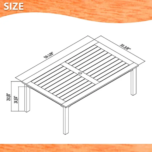 Vista 6 de Brampton Patio Brampton Coventry - Juego de comedor rectangular de 5 piezas, acabado de teca oscura y sillas apilables, ideal para patio y exteriores