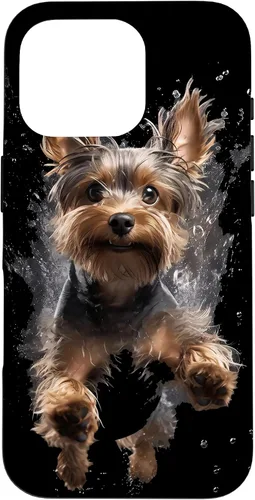 Vista 20 de Funda submarina para iPhone 16 Yorkshire Terrier buceo para perros