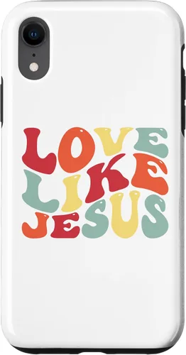 Vista 25 de Funda bíblica cristiana para iPhone 12 Pro Max Love Like Jesus