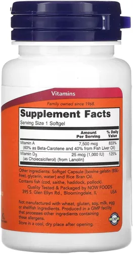 Vista 2 de NOW Foods Ultra A & D 25000/1000 100 SGELS