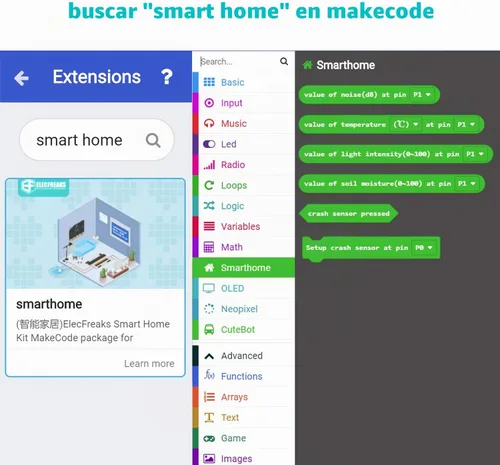 Vista 5 de ELECFREAKS Microbit Smart Home Kit Micro:bit Sensor Starter Kit Pulpo Series Sensor, kit de programación DIY con módulos electrónicos