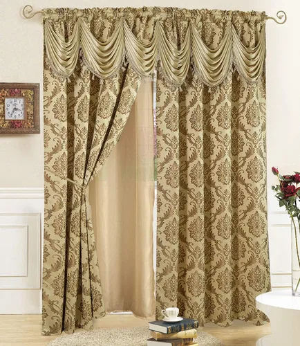 Vista 9 de DreamField Linen Cortinas de Jacquard para Ventana de Sala de Estar y Dormitorio 54 Pulgadas de Ancho x 84 Pulgadas de Largo - Juego de 2 Paneles