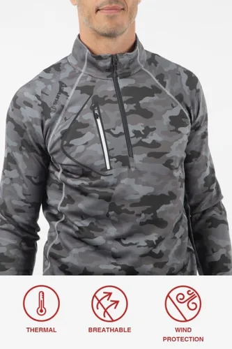 Vista 3 de Sunice Allendale - Sudadera con media cremallera y protección térmica para hombre