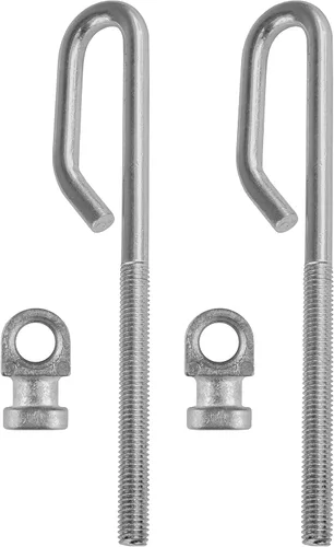 Vista 6 de Caltric Muñón de tuerca de 2 pernos de elevación de cubierta compatible con John Deere GX21718 GX24864