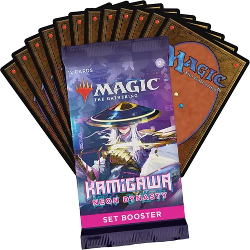 Vista 4 de Magic: The Gathering Kamigawa: Neon Dynasty Set Booster Box 30 paquetes (360 cartas mágicas)