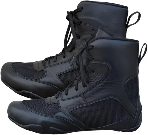 Vista 8 de Zapatos de boxeo profesionales transpirables, zapatos de entrenamiento para adultos y jóvenes, hombres y mujeres, suela de goma antideslizante