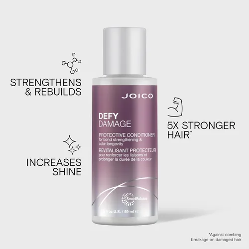 Vista 3 de Joico Defy Damage Protective Conditioner For Color-Treated Hair Strengthen Bonds & Preserve Hair Color With Moringa Seed Oil & Arginine
