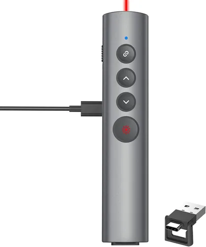 Vista 8 de Clickers de presentación para PowerPoint, clicker para presentaciones portátiles remoto, control remoto inalámbrico USB para presentador, control