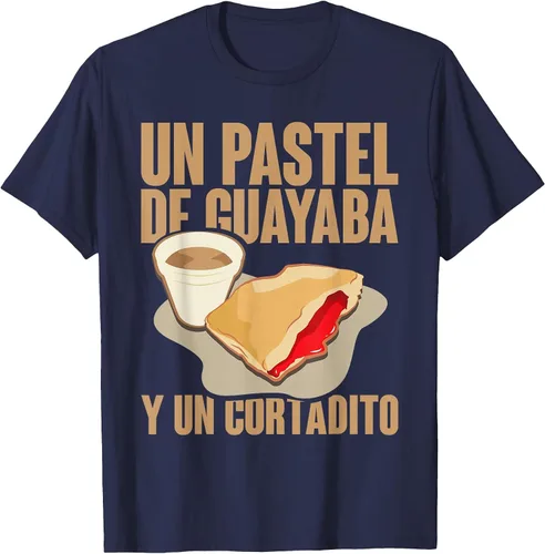 Vista 57 de Funny Cuban Coffee Guayaba Guava Breakfast T Shirt T-Shirt Asphalt Grey