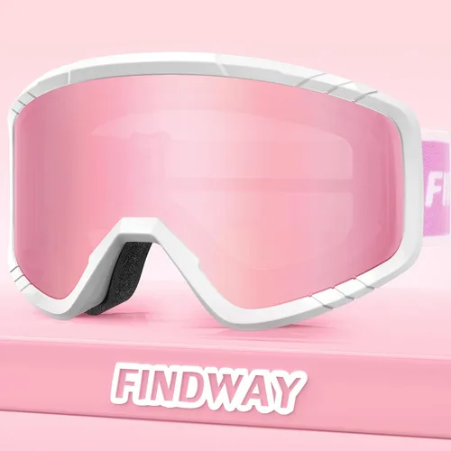 Vista 8 de findway - Gafas de esquí para niños, OTG, antiempañantes, para usar sobre lentes, gafas de nieve y snowboard para niños y niñas