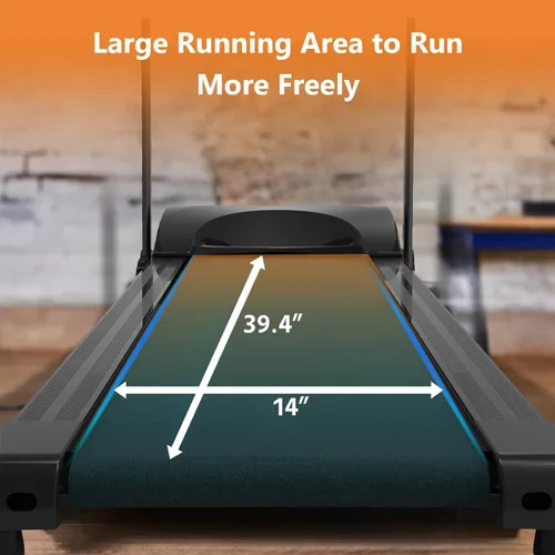 Vista 5 de Yangming Caminadora plegable 2 en 1, caminadora de 3.5 HP para debajo del escritorio, sin instalación, cinta de correr plegable compacta