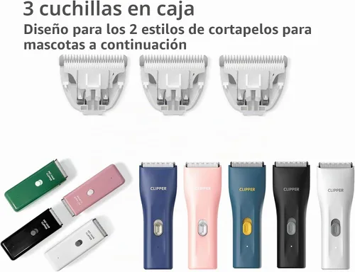Vista 2 de Paquete de 3 cuchillas de repuesto profesionales para mascotas y gatos Ap005-3p-blades