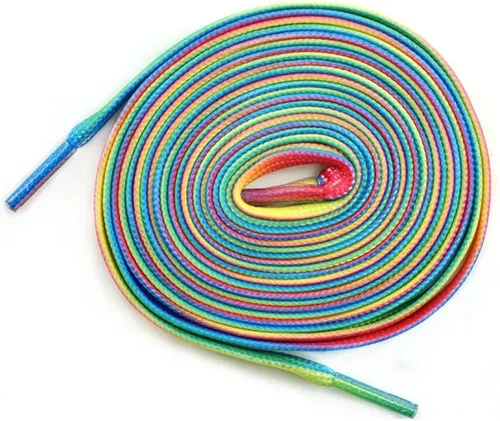 Vista 5 de DECKER - Cordones planos y anchos para patines de hockey, 2 pares de cordones