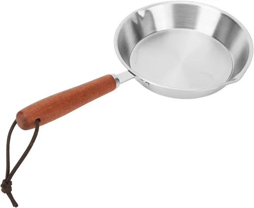 Vista 3 de Sartén, sartén de acero inoxidable de calentamiento rápido uniforme para cocina de inducción para restaurante (4.7 in)