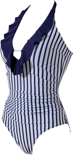 Vista 68 de SUUKSESS Traje de baño sexy de una pieza con volantes y control de abdomen para mujer