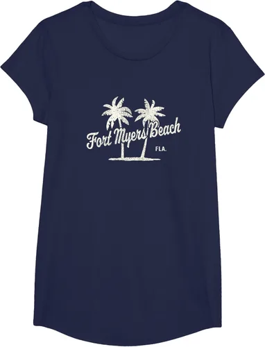 Vista 34 de Fort Myers Beach Florida Vintage 70s Palm Trees Graphic T-Shirt