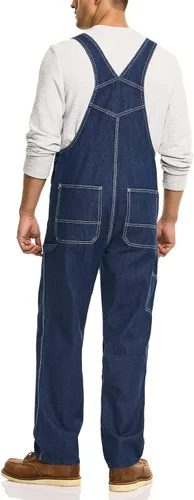 Vista 2 de CQR Overol con peto de ajuste regular para hombre, overol de trabajo duradero, overol utilitario