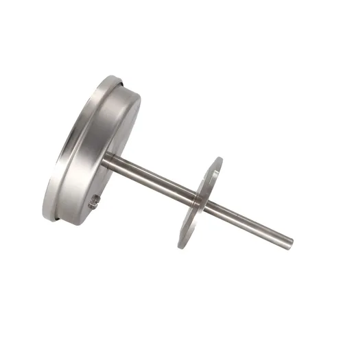 Vista 3 de Termómetro bimetálico de acero inoxidable, vástago de 1.5 "Tri-clamp 4", dial de 3", 0 a 200 grados F