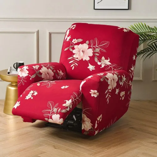 Vista 15 de Fundas para silla reclinable para silla reclinable, 4 piezas, funda para sofá reclinable con bolsillos, funda elástica antideslizante y reclinable