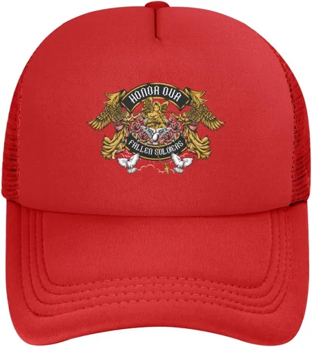 Vista 5 de Angels Salute Our Fallen Soldiers Baseball Cap for Men Women Adjustable Mesh Back Hat Dad Hat