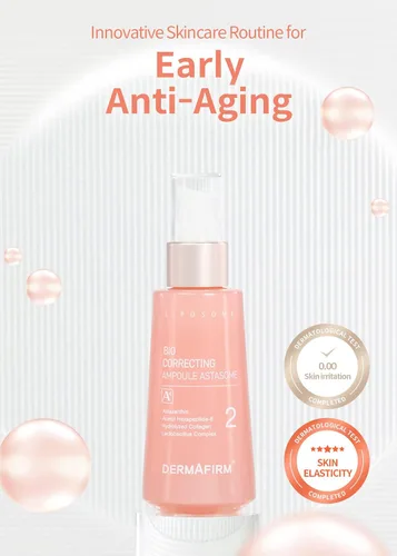 Vista 2 de DERMAFIRM Suero hidratante Bio Corrector Ampolla Coreana Astasome A4 Suero facial hidratante reafirmante y tensante de poros para la cara