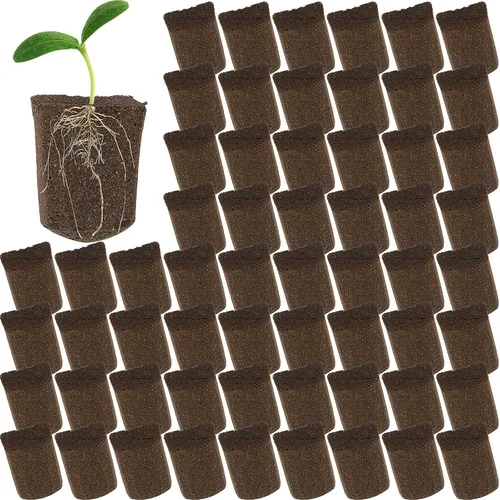Vista 8 de Amyhill Esponjas hidropónicas, cápsulas de iniciación de crecimiento, tapones de esponja de crecimiento orgánico para cultivo de plantas (50 piezas)