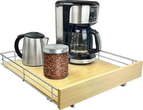 Vista 10 de LYNK PROFESSIONAL® SELECT™ Organizador de gabinete extraíble, cajones deslizantes de 11" x 21" para armarios de cocina - Estantes deslizantes