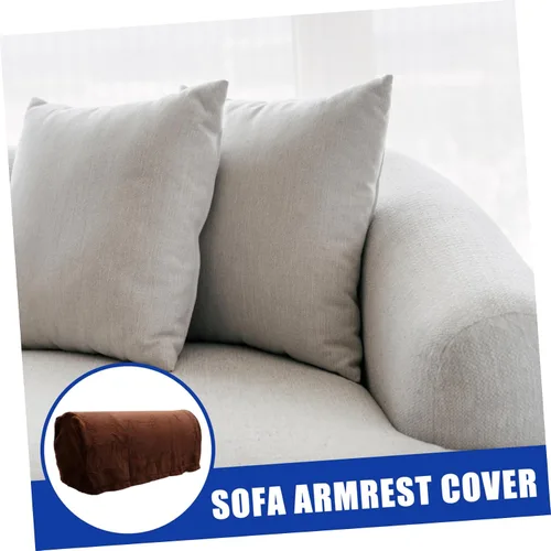 Vista 7 de ARTIBETTER 2 fundas para reposabrazos de sherpa, fundas para sofá, fundas elásticas para reposabrazos de sofá, fundas protectoras para sillón