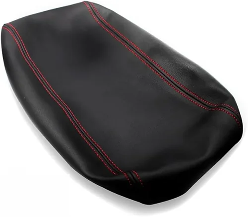 Vista 3 de MadLoN Compatible con Ford F150 Lariat 2004 2005 2006 2007 2008, cubierta de consola central, cubierta de cuero para consola central, funda