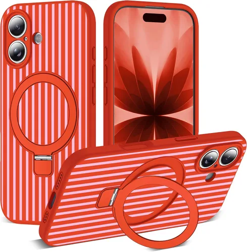 Vista 75 de SKYLMW Funda diseñada para iPhone 11 con soporte magnético invisible Compatible con Mag-Safe, a prueba de caídas de grado militar, a prueba