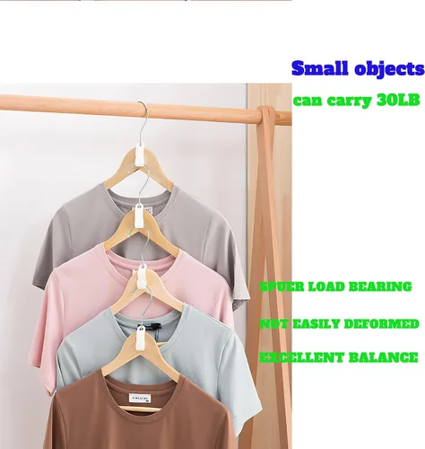 Vista 4 de Ganchos Conectores para Percha de Ropa 50PCS Ganchos Plásticos Perchas en Cascada Organizador Ahorro de Espacio para Ropa de Gran Resistencia