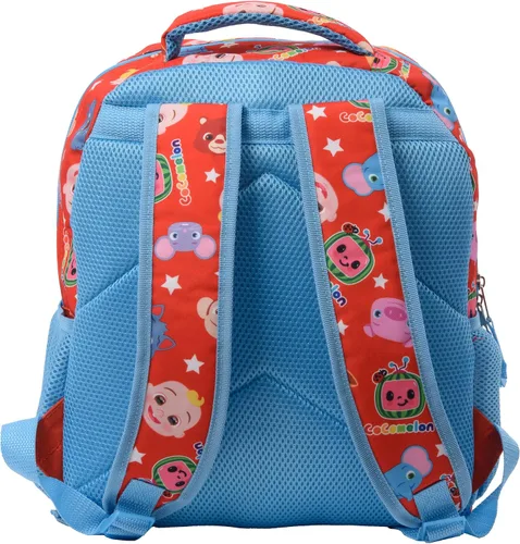 Vista 3 de Cocomelon JJ Animal Friends - Mochila de viaje de 14 pulgadas con estampado de personajes para niños y niñas niños y preescolar con respaldo
