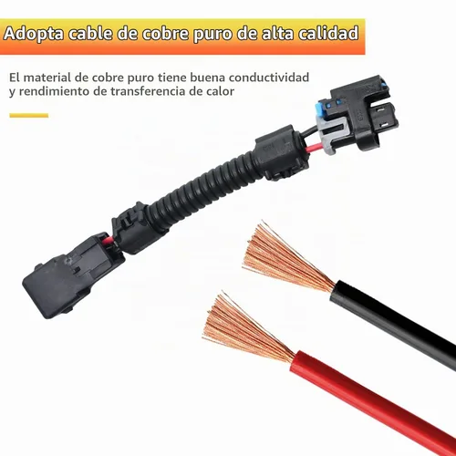 Vista 2 de 8 piezas LS1 LS6 LT1 EV1 juego de cables de inyector, conectores para Multec LQ4, LQ9 adaptadores Delphi 4.8 5.3 6.0