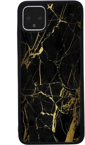 Vista 3 de Funda de goma negra de mármol negro y dorado compatible con Google Pixel 10, 10 Pro, 10 Pro XL, 9a, 9 Pro, Pixel 9, Pixel 9 Pro XL, 8a, 8 Pro, 8, 7