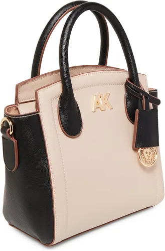 Vista 4 de Anne Klein Mini bolso con mango superior bloqueado de color, piedranegro, PiedraNegro