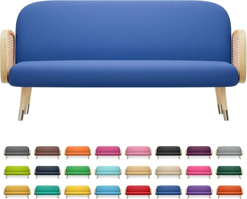 Vista 20 de MoNiBloom Funda para futón de tamaño Queen, elástica, sin brazos, funda para sofá sin brazos, protector de muebles, duradera y lavable, con Cereza