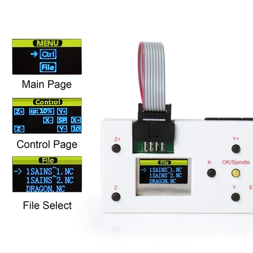 Vista 3 de SainSmart Genmitsu CNC Router Módulo de control fuera de línea para máquina CNC 1810-PRO/3018/3018-PRO