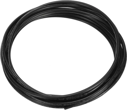 Vista 3 de Uxcell tubo negro de PVC para arnés de cable, funda de 2mm de diámetro interior y 7 metros de largo para protección de cable