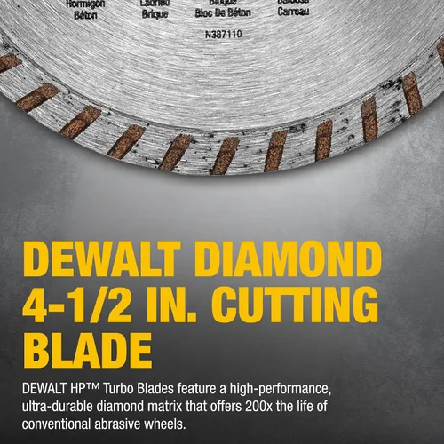 Vista 6 de Dewalt Accessories DW472 hoja de albañilería de alto rendimiento - 4.5 pulgadas