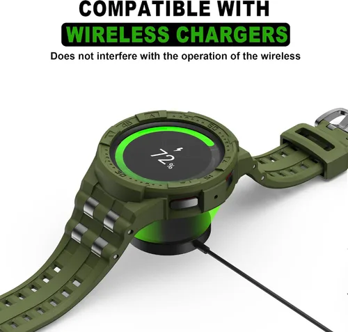 Vista 3 de Funda Compatible con Correa de Banda para Samsung Galaxy Watch 5 Pro con Estuche para Galaxy 5 Pro 45mm 2022 Hombre