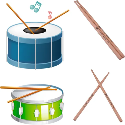 Vista 6 de Instrumentos musicales profesionales de la percusión del palillo 5B de Hickory Drmu Stick 5B