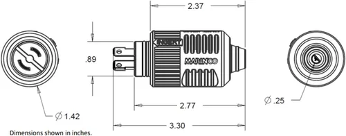 Vista 2 de Marinco Sistema de carga ConnectPro® de 2 cables / Downrigger / Trolling