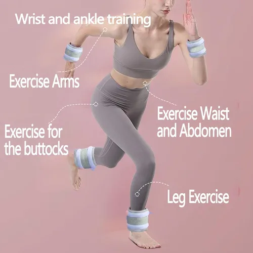 Vista 5 de Exercise sandbags for men and women for hand and ankle weights, wrist weights, yoga, walking, aerobics, dance practice and other fitness exercises