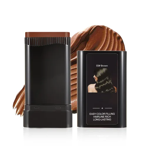Vista 11 de Barra de retoque de cabello, barra de cubierta de cabello gris instantáneo, peine integrado para mezcla sin costuras, corrector crema, cubierta