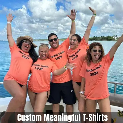 Vista 3 de Camisetas personalizadas frente atrás algodón unisex mujeres