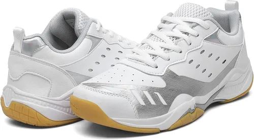 Vista 3 de LUPWEE Zapatos de pickleball para hombres y mujeres, zapatos de tenis ligeros para interiores y exteriores, para entrenamiento de cancha, raqueta