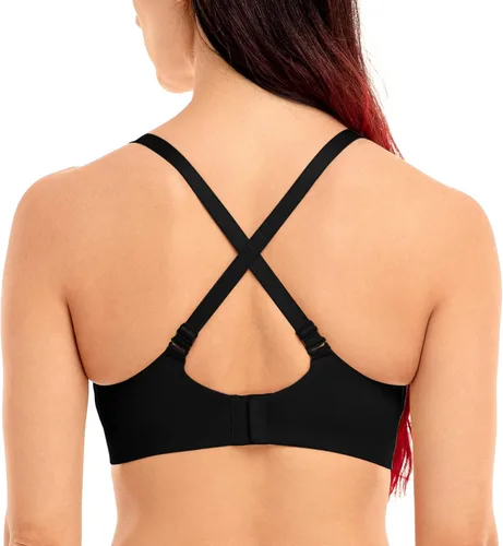 Vista 4 de GARMERA Sujetadores de lactancia para mujer, cómodos, ligeramente acolchados, brasier de maternidad suave para lactancia materna