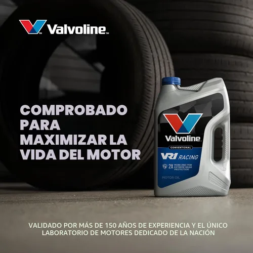 Vista 8 de Valvoline Aceite de motor VR1 Racing SAE 20W-50 de 1 cuarto de galón, caja de 6